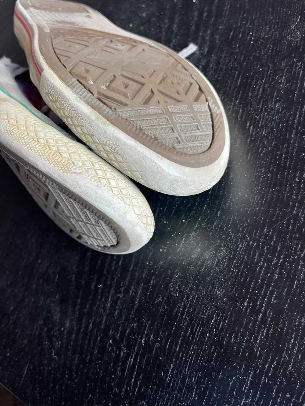 Converse All Star Low Gray Pink Green Canvas Shoes Junior 5 Sneakers